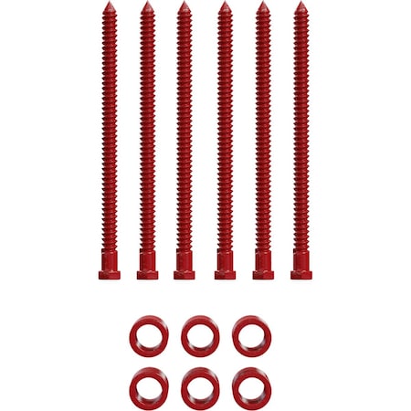 Ekena Millwork Barnfold 4-Door 1/2" Extension Kit, Regal Red GB6007M4ERR